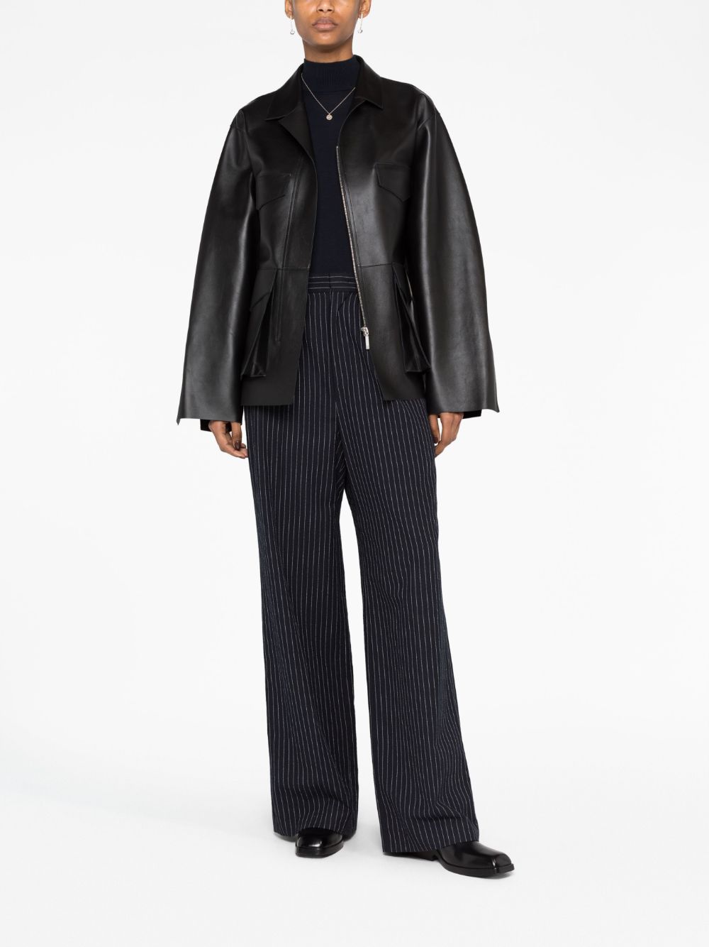 TRESSA Black Women Leather Jacket