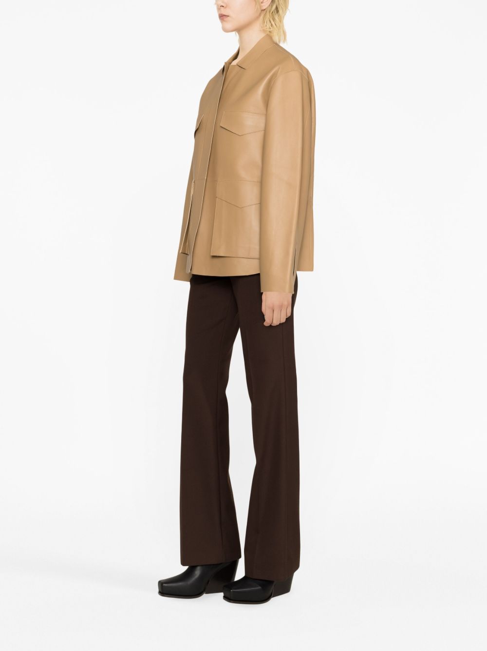 TRESSA Camel Leather Jacket