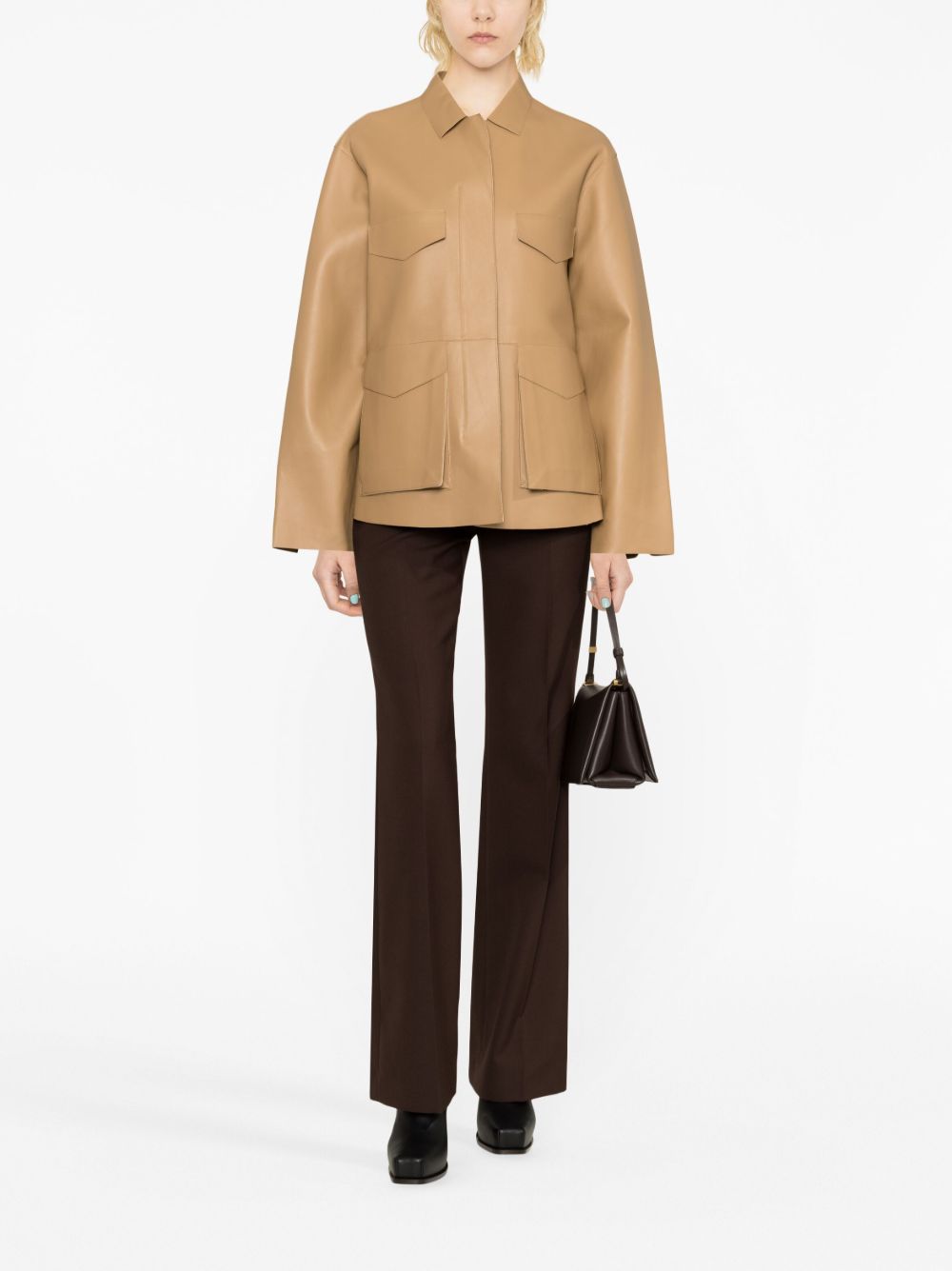 TRESSA Camel Leather Jacket
