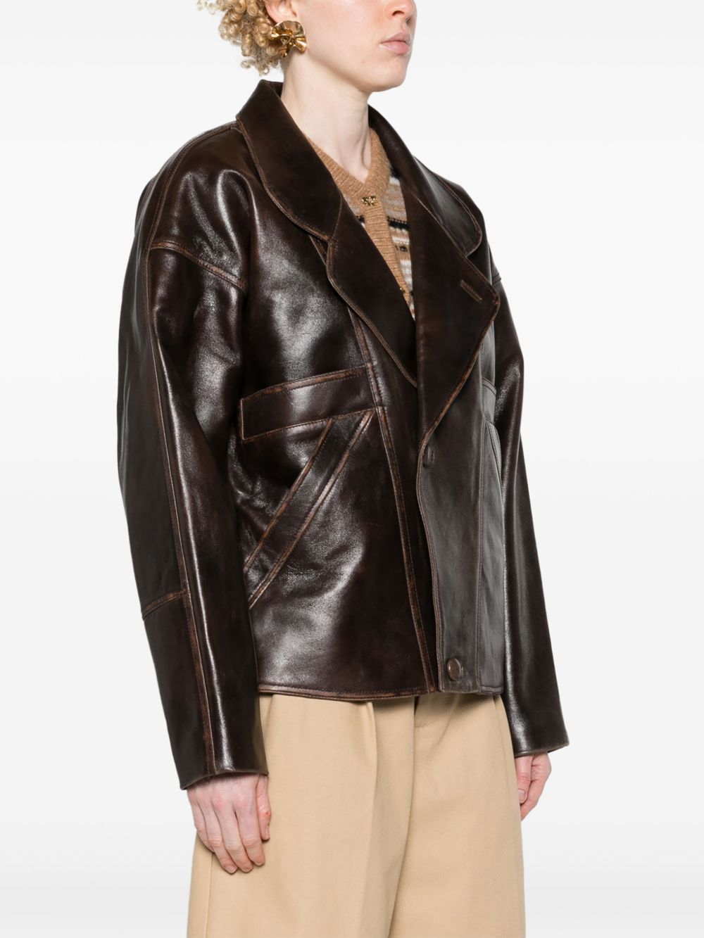 GENESIS Women Leather Jacket