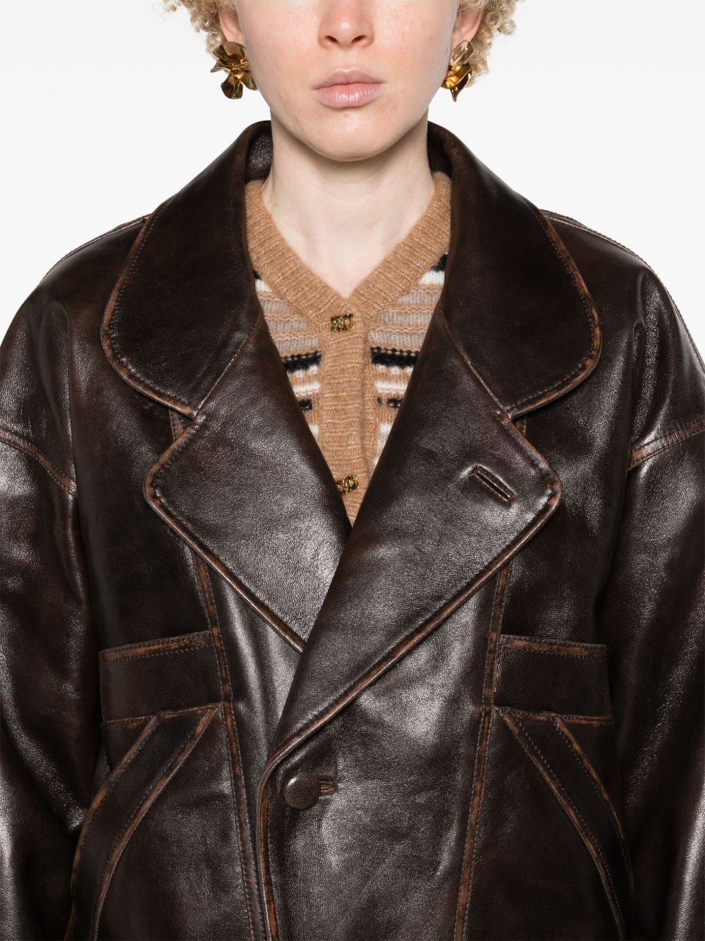 GENESIS Women Leather Jacket