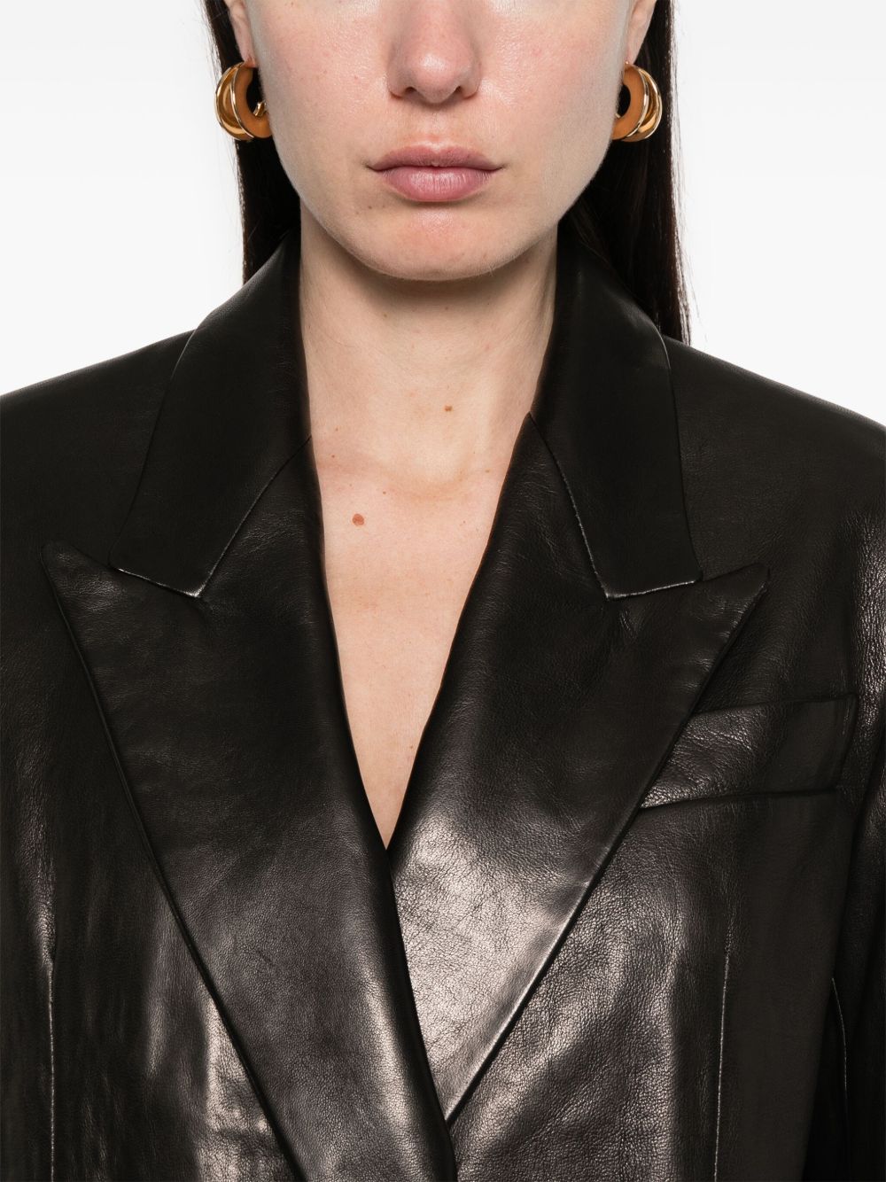 CHLOE Women Leather Blazer