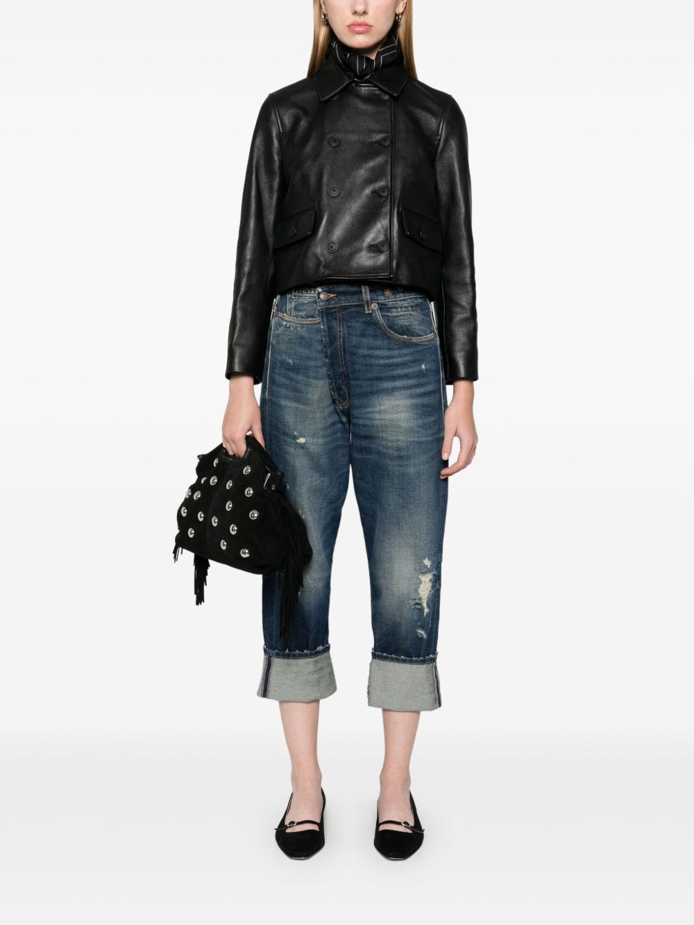 CROPPED Women Leather Jackets