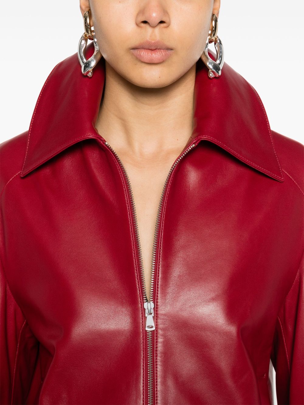 AVELINE Women Leather Jacket
