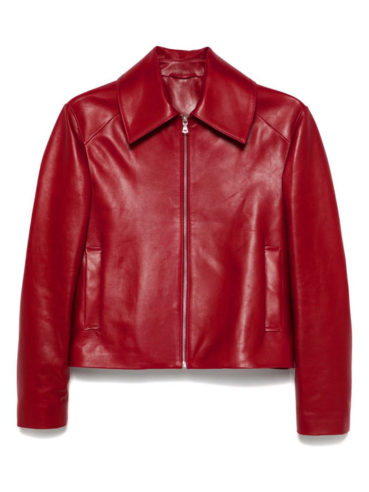 AVELINE Women Leather Jacket