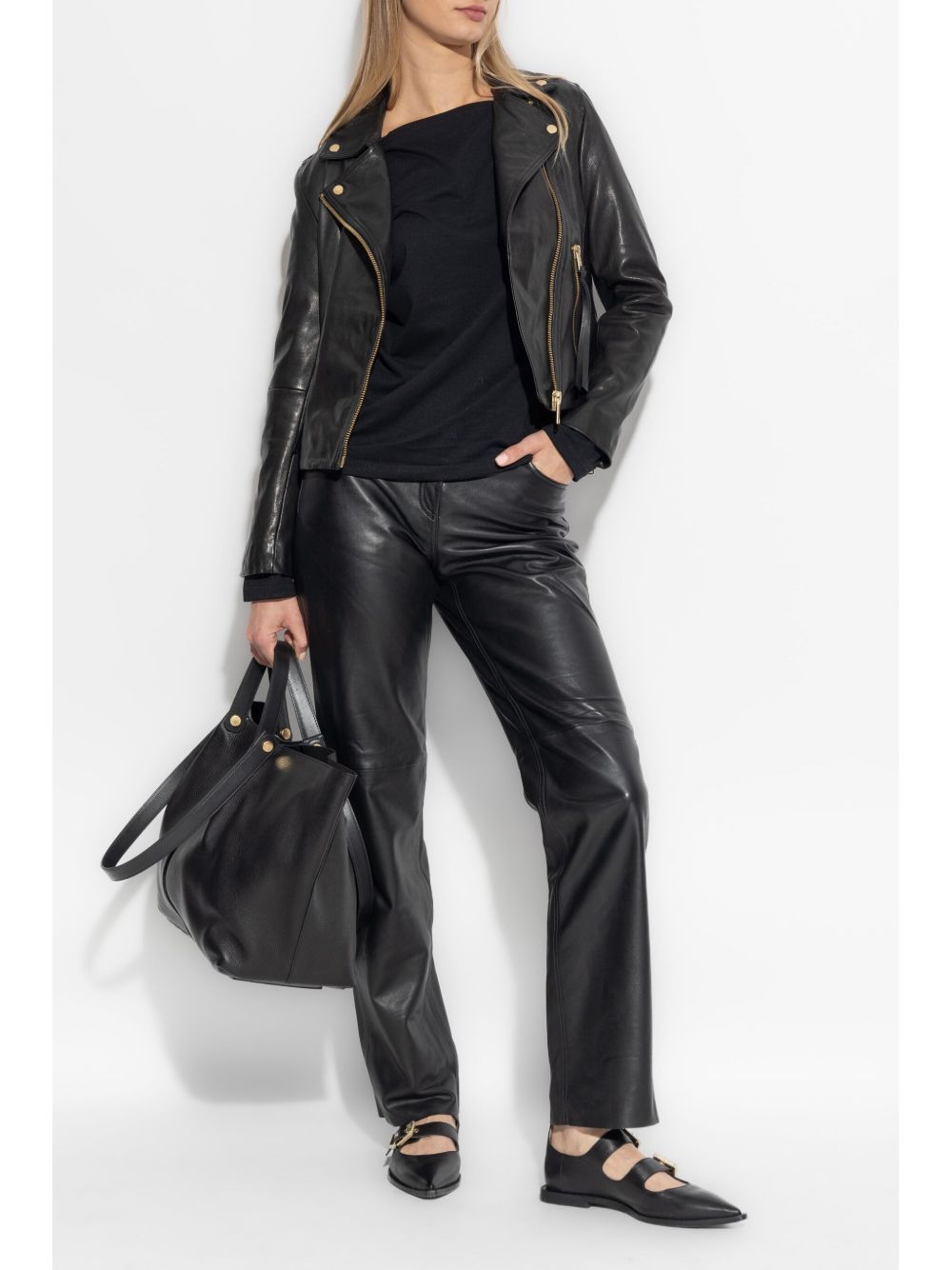 VEYRA Women Leather Biker Jacket