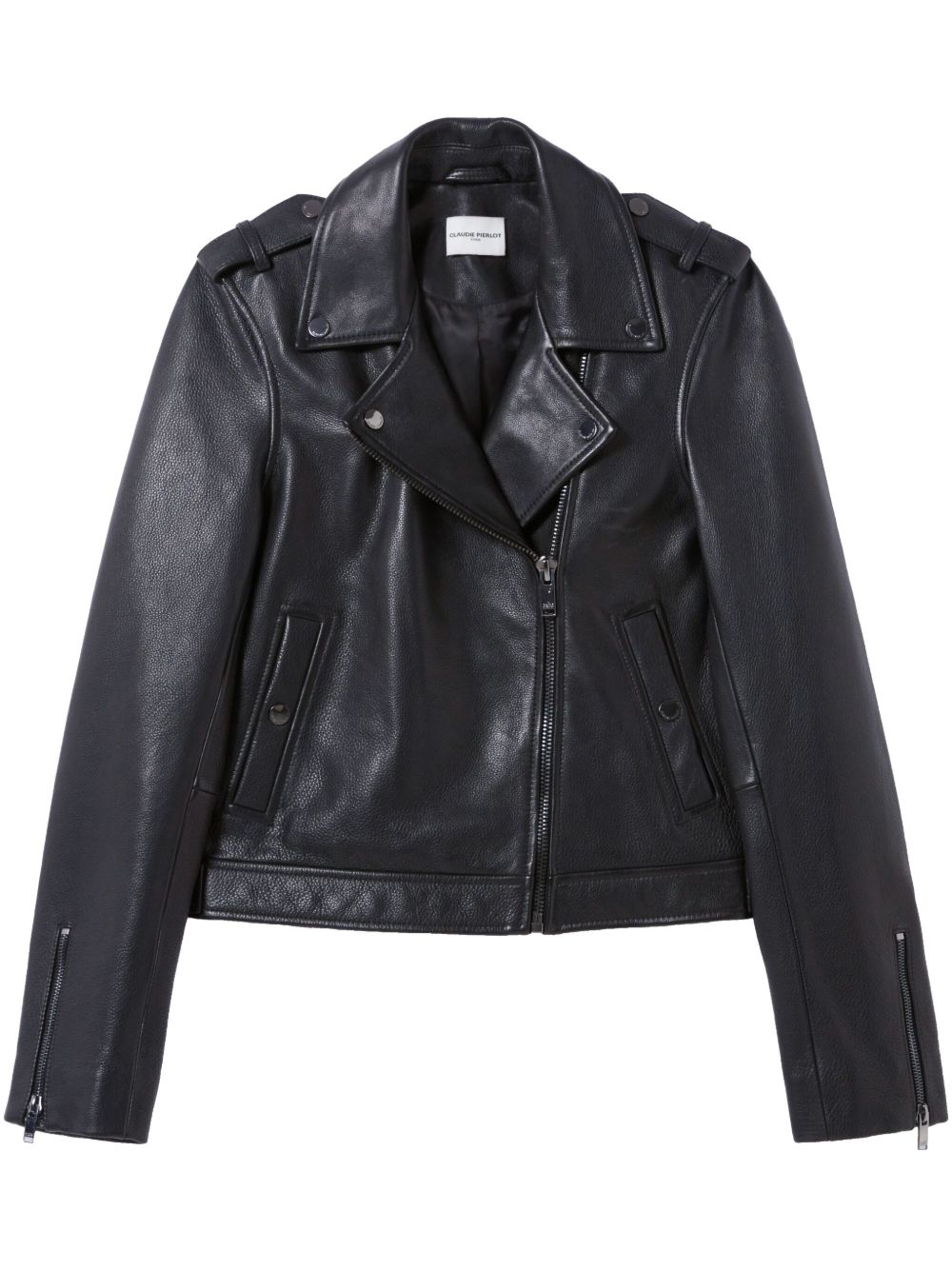 NOVIA Women Leather Biker Jacket
