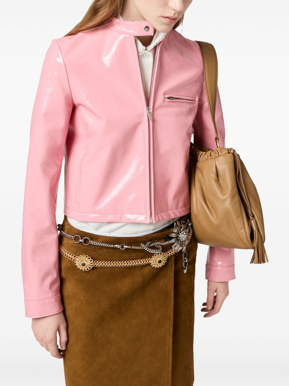 NAPLAK Women Leather Jacket