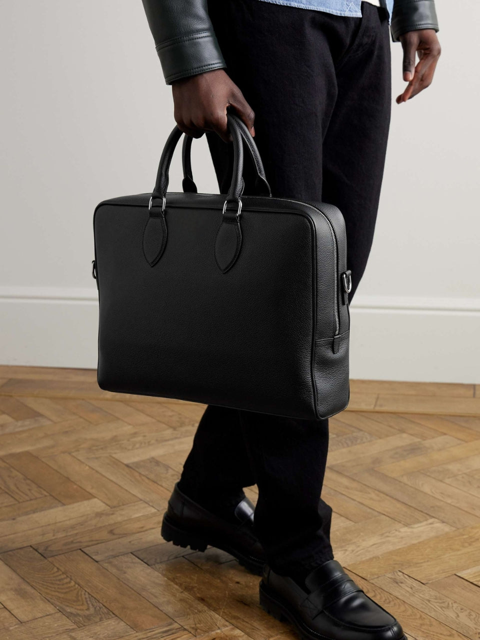 Full-Grain Leather Briefcase