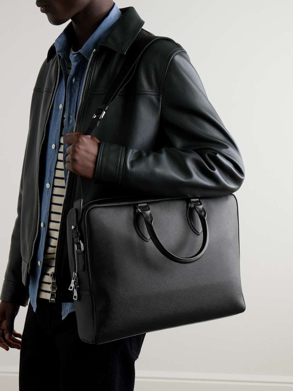 Full-Grain Leather Briefcase