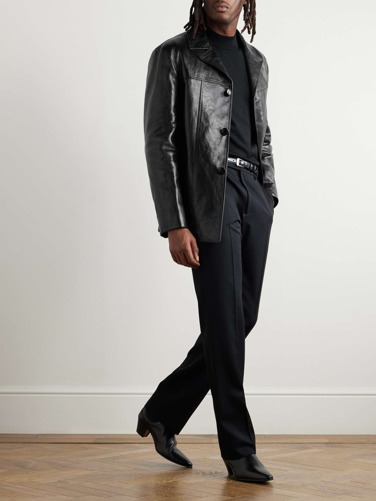 RIVALDO Men Leather Jacket