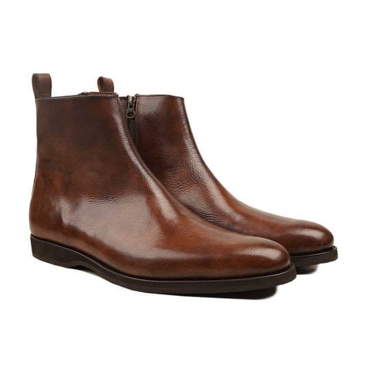 RIKUTO - Men Grained Chelsea Boot