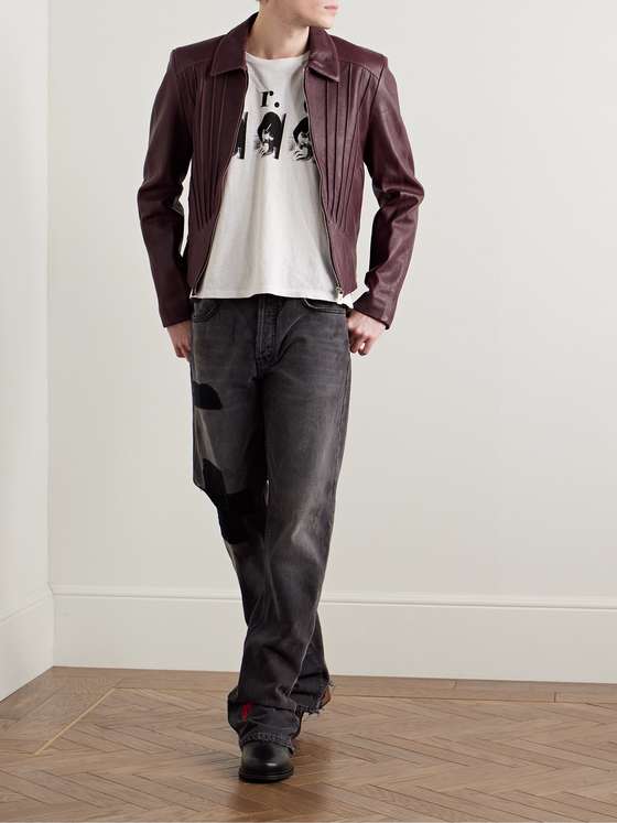 ENFANT RICHES Men Leather Jacket