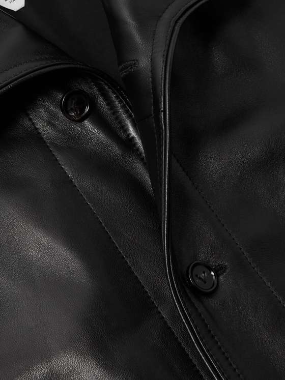 BONOVA Men Leather Overshirt