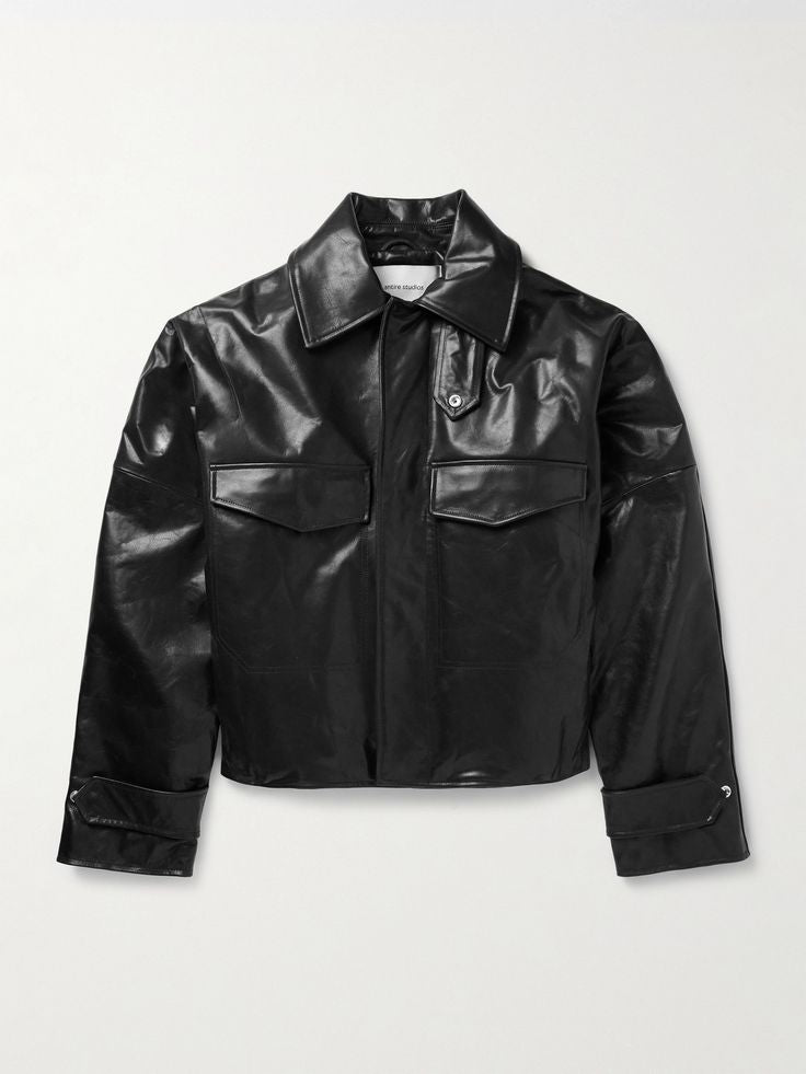 SEINFELD Men Leather Jacket