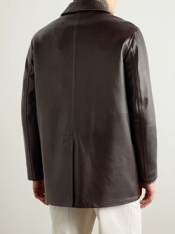 SAVANNA Men Leather Coat
