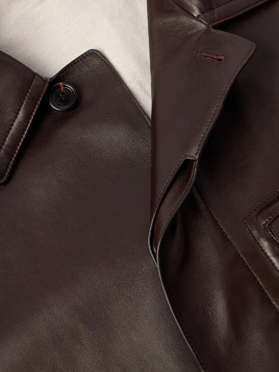 SAVANNA Men Leather Coat