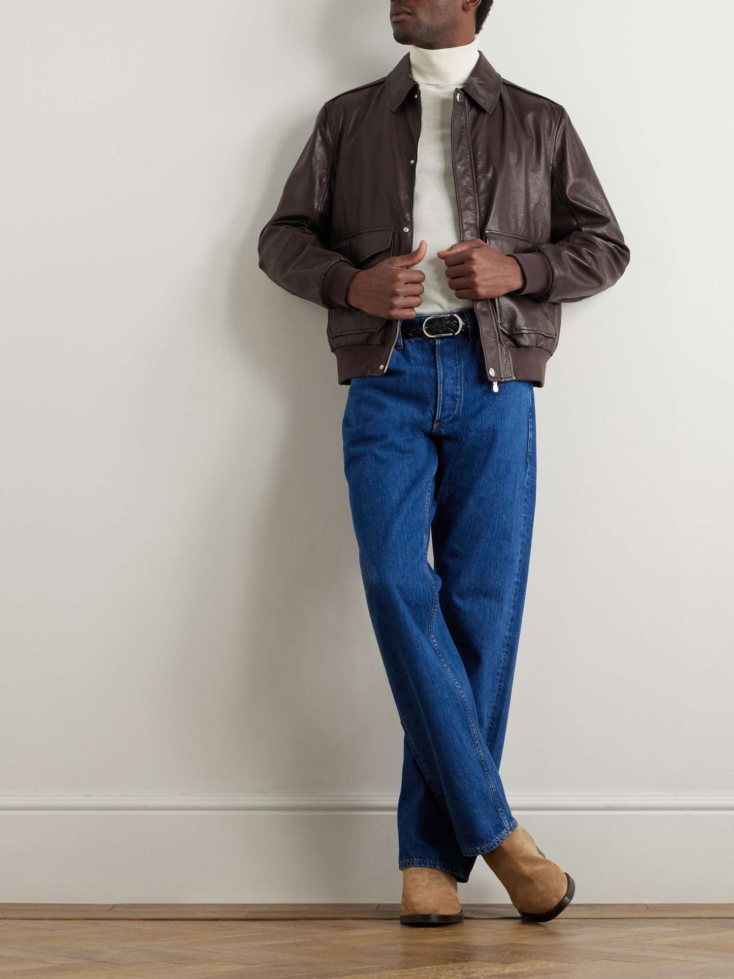 DARVISS Men Leather Jacket