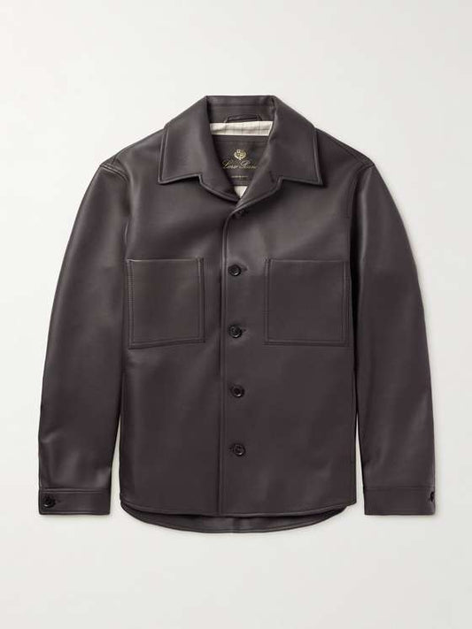 KINSEY Men Leather Shirt