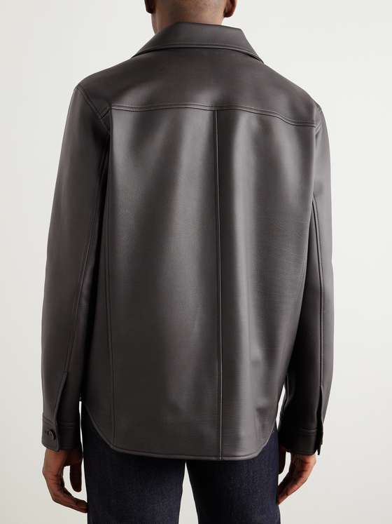KINSEY Men Leather Shirt