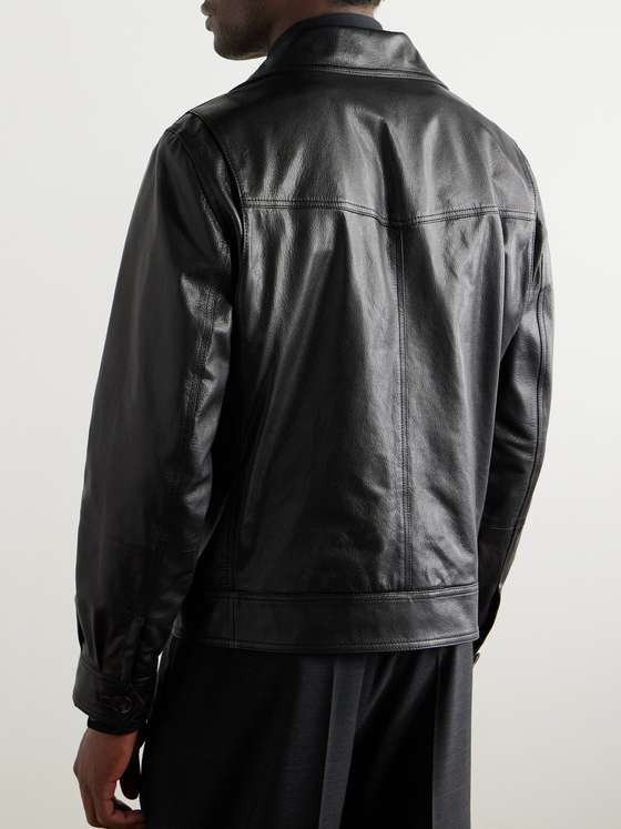 GLOSSED Men Leather Jacket