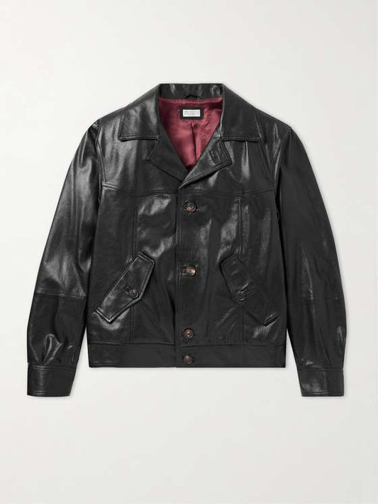 GLOSSED Men Leather Jacket
