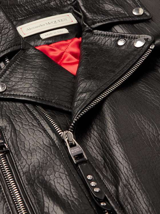 ORWELL Men Leather Biker Jacket