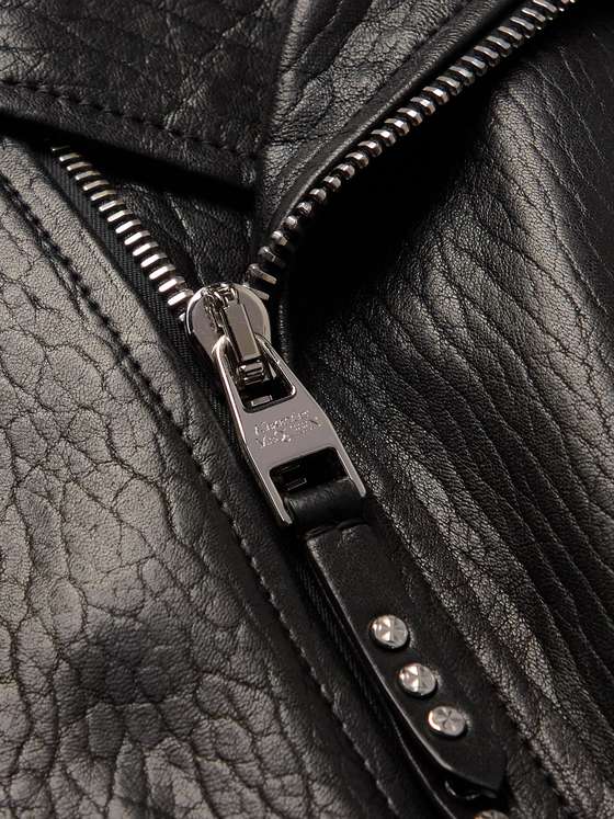 ORWELL Men Leather Biker Jacket