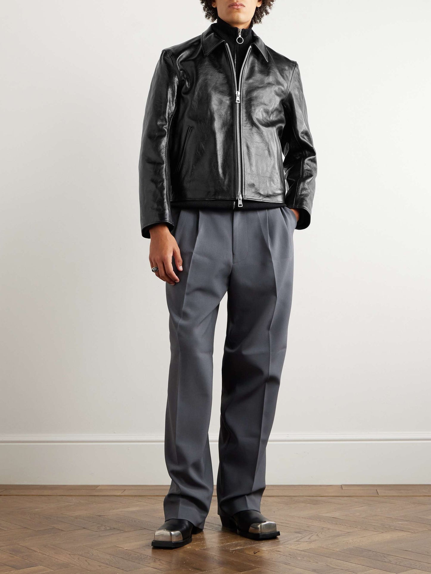 DODGE Men Leather Jacket