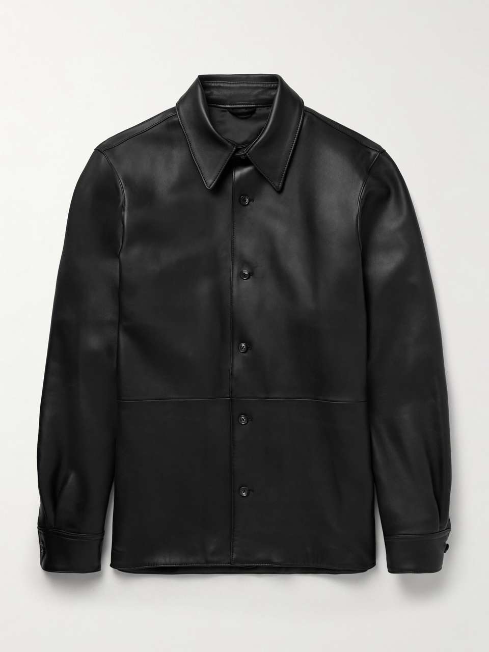 ALTONA Men Black Leather Jacket