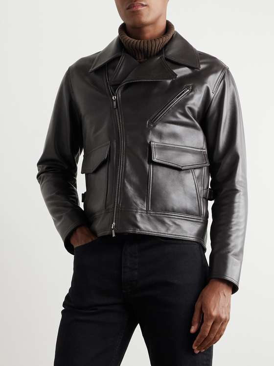 SLÒNNA Men Leather Jacket
