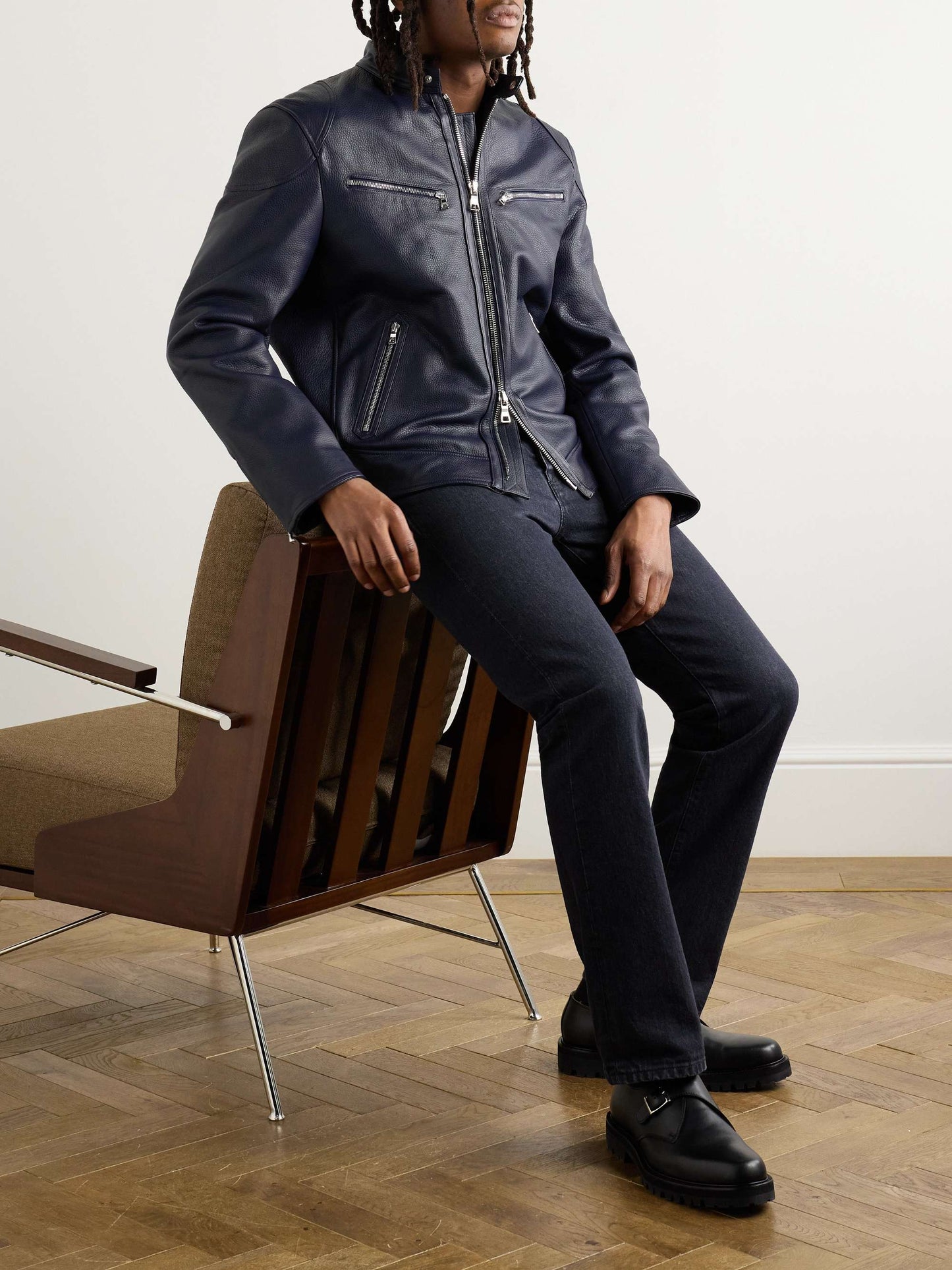 LONNIE Men Leather Jacket