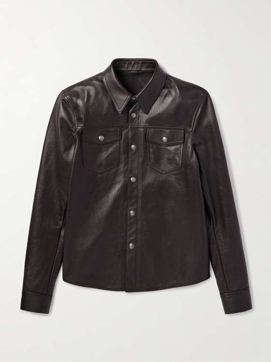 TOFFOR Men Leather Jacket
