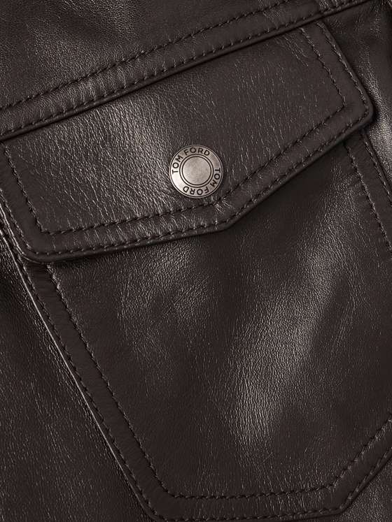 TOFFOR Men Leather Jacket