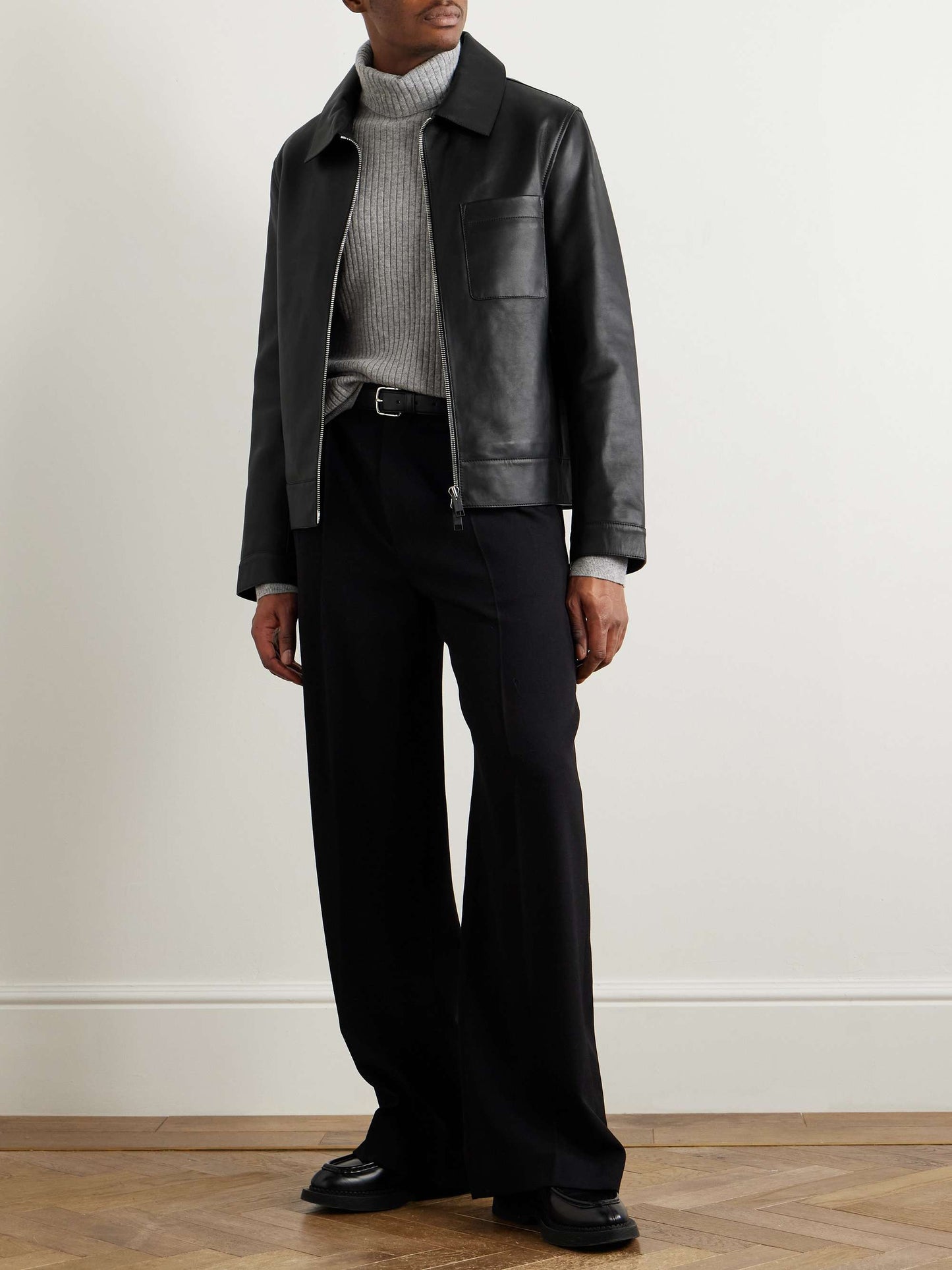 TRENA Men Leather Jacket