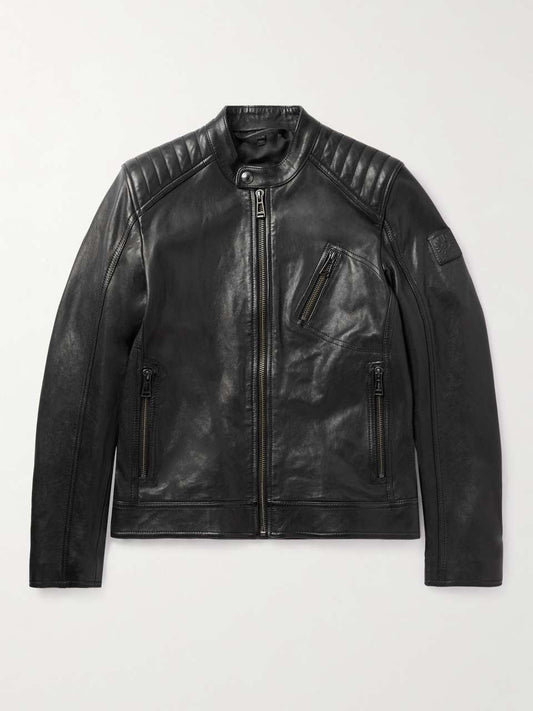 ROSTOCK Men Leather Jacket