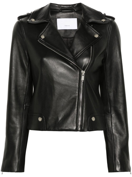 YELANI Women Leather Biker Jacket